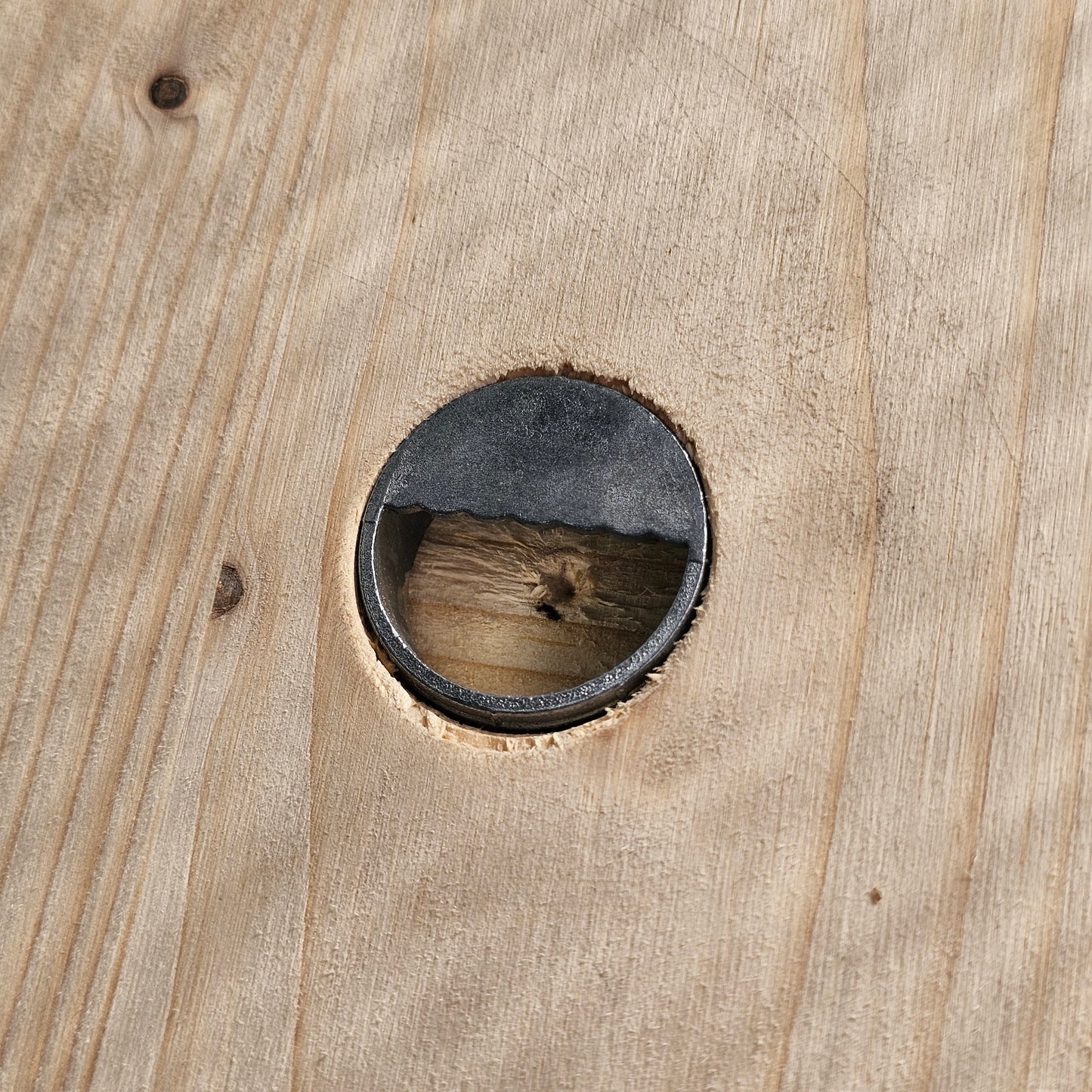 XL Wanduhr aus Holz 60 cm - Römische Ziffern