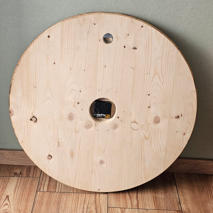 XL Wanduhr aus Holz 60 cm - Römische Ziffern