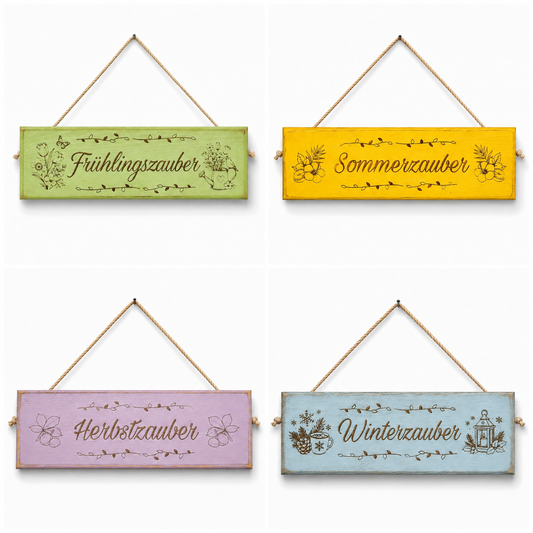Hängeschilder Jahreszeiten Bundle