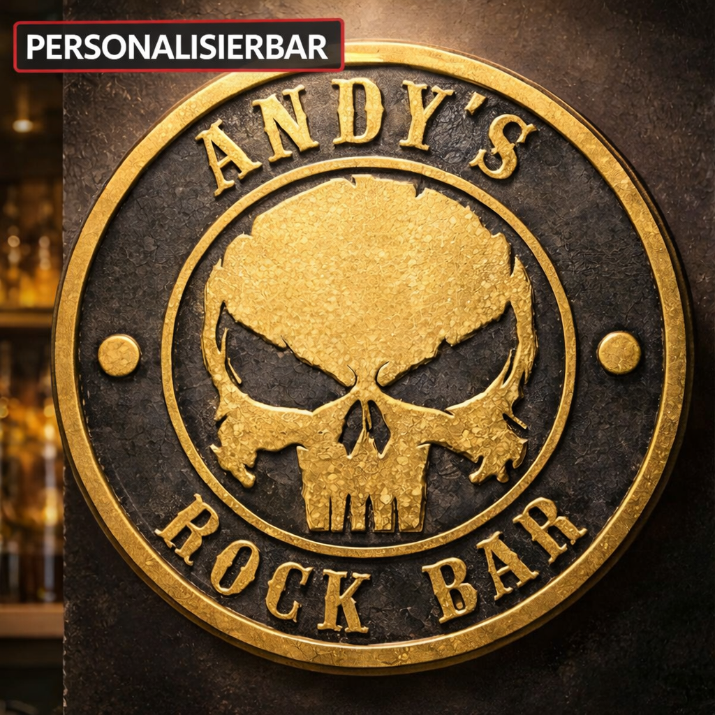 3D Wanddeko Skull