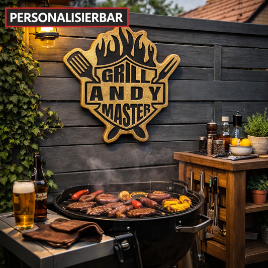 3D Wanddeko Grill personalisiert