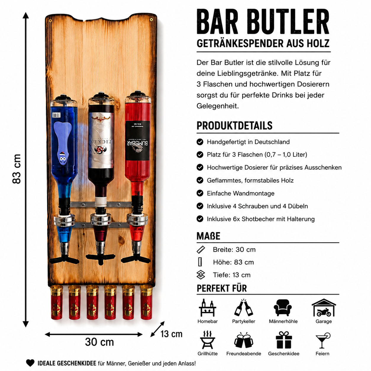 Bar Butler Shooter Bar inkl. Shotbecher