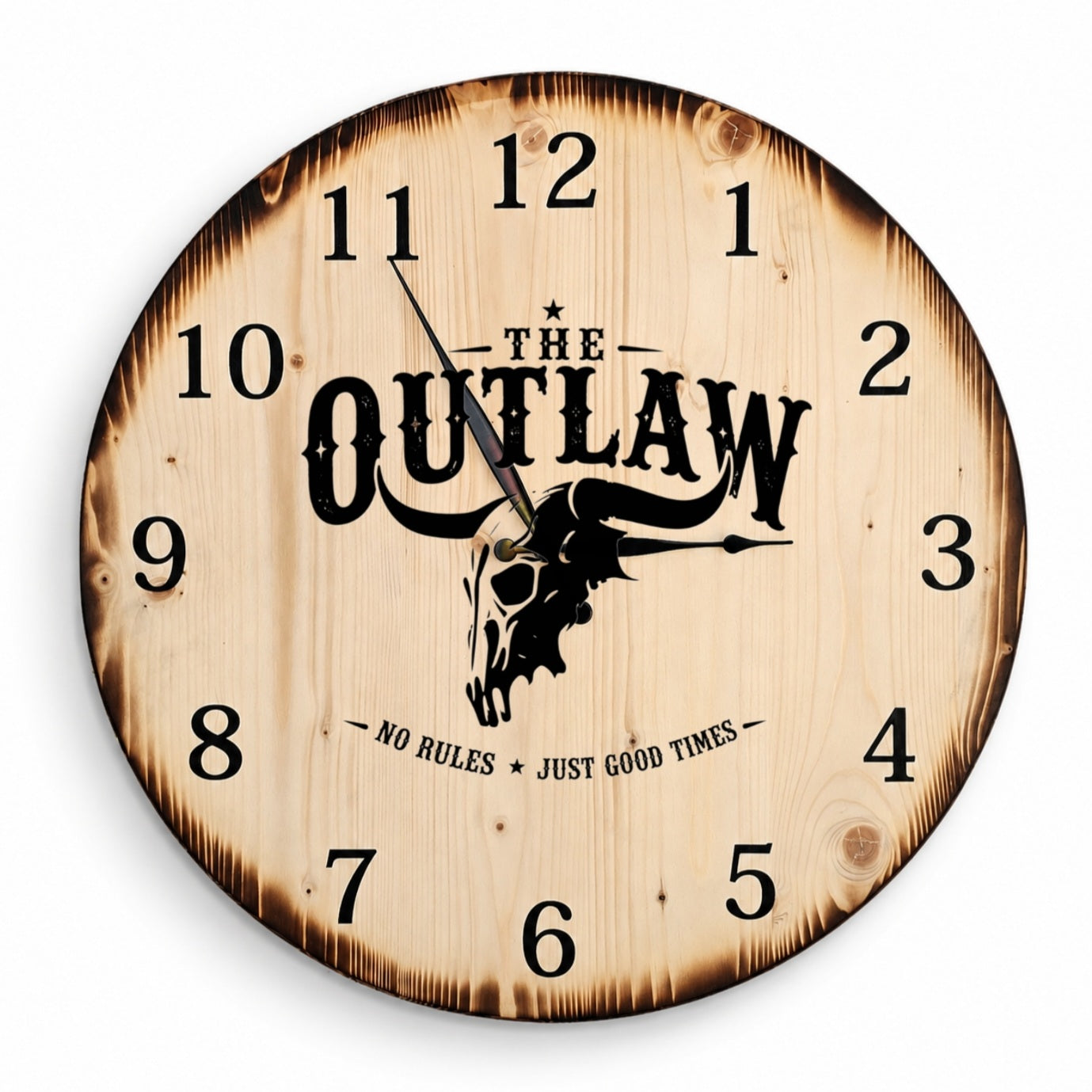 XL Wanduhr 60 cm - The Outlaw