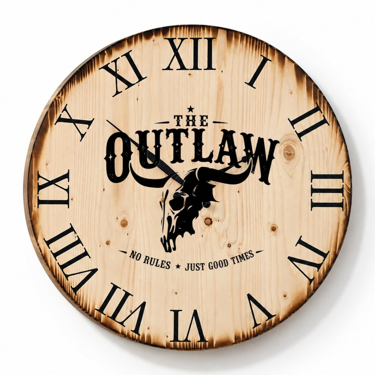 XL Wanduhr 60 cm - The Outlaw