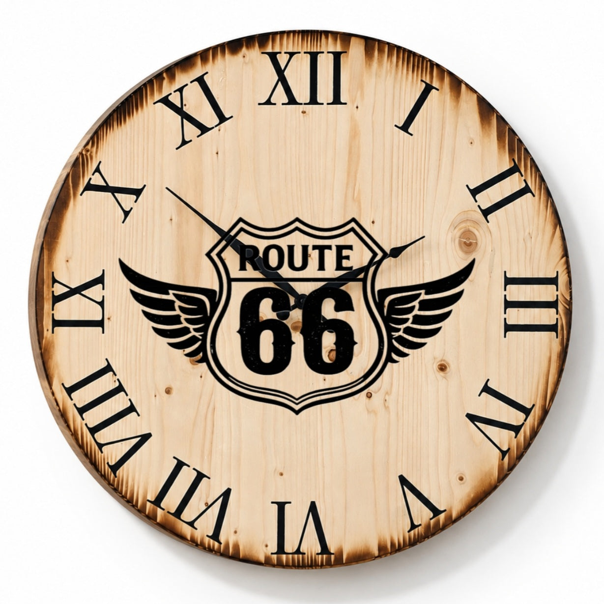 XL Wanduhr 60 cm - Route 66