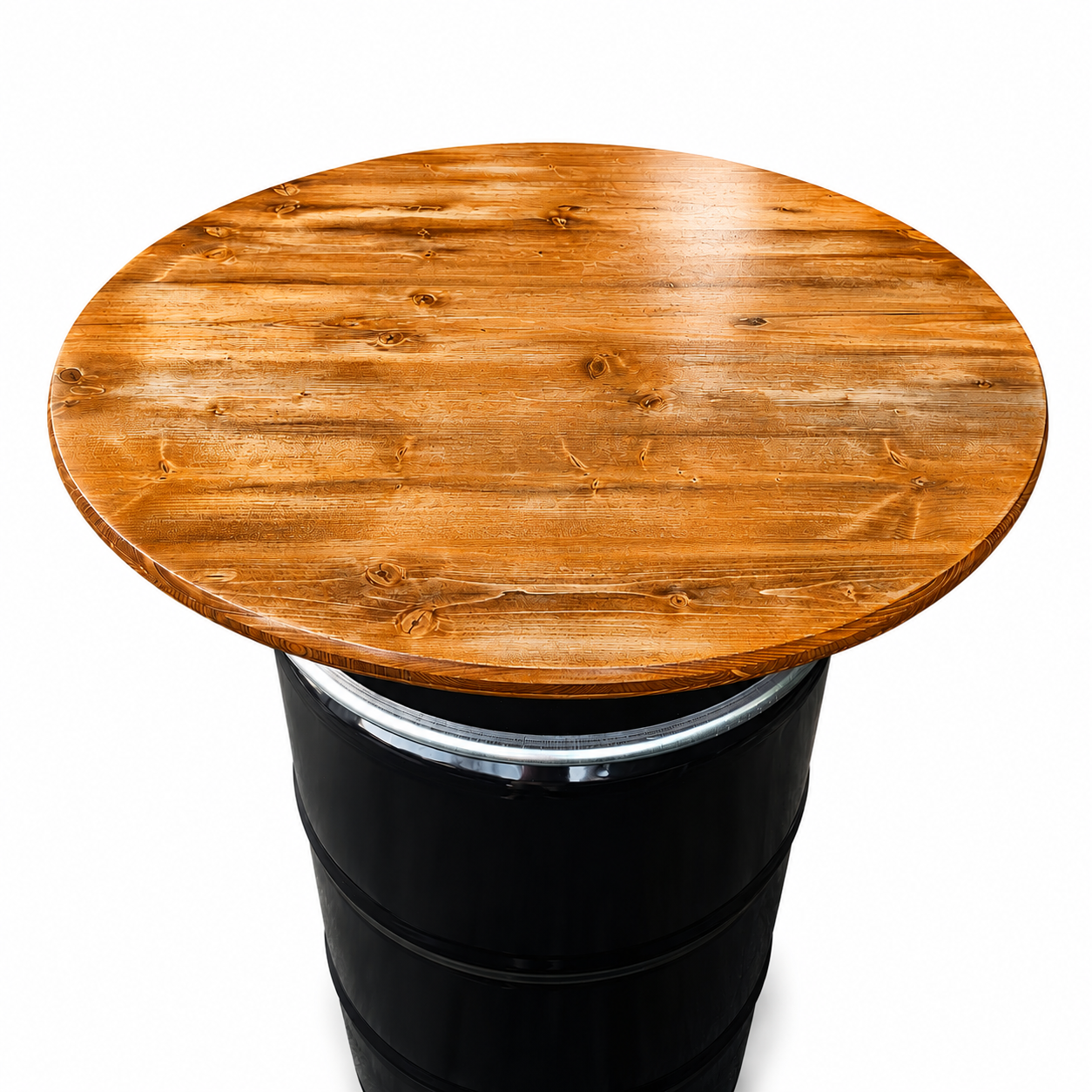 Holztischplatte 80cm - DIY Stehtisch Set - RUSTIKAL