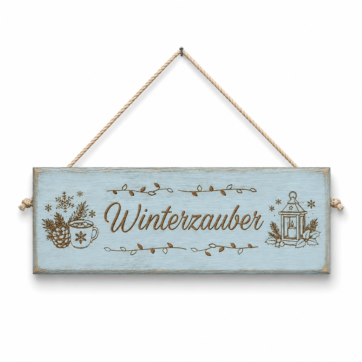 Hängeschild Winterzauber