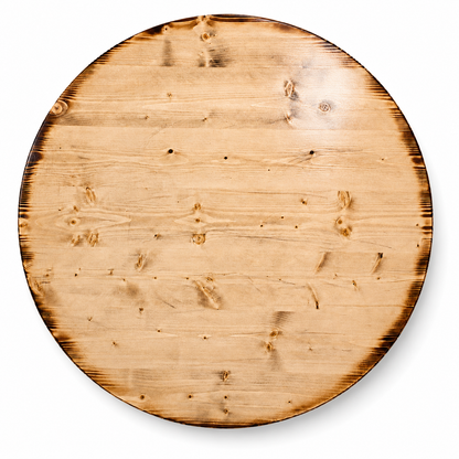 Holztischplatte 80 cm - DIY Stehtisch Set - BURNED