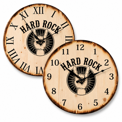XL Wanduhr 60 cm - Hard Rock