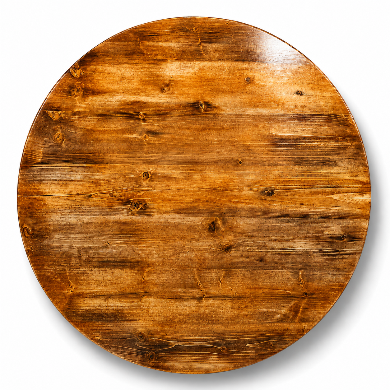Holztischplatte 80cm - DIY Stehtisch Set - RUSTIKAL