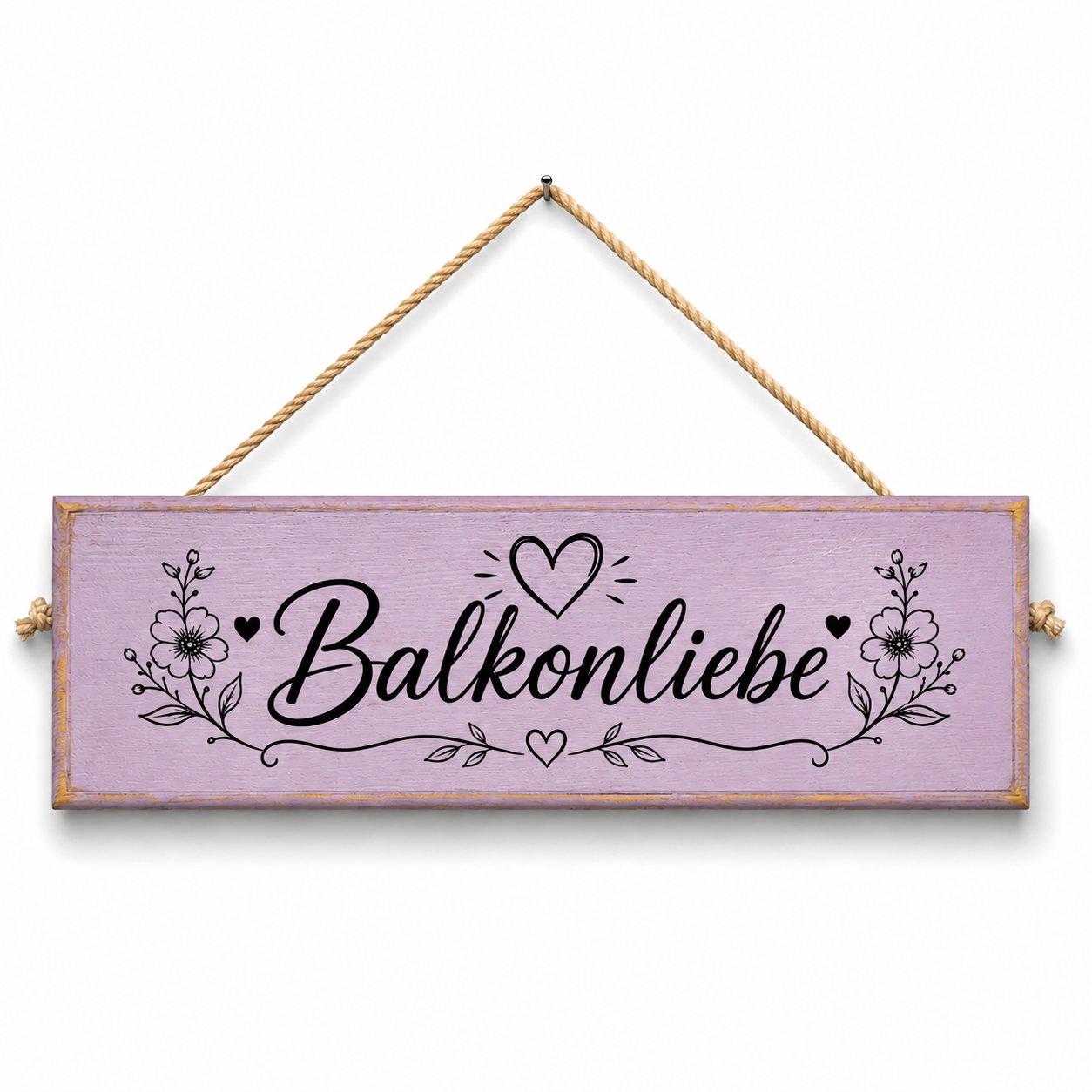 Hängeschild Balkonliebe