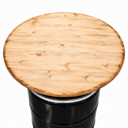 Holztischplatte 80 cm - DIY Stehtisch Set - BURNED