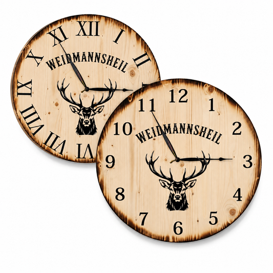 XL Wanduhr 60 cm - Wiedmannsheil