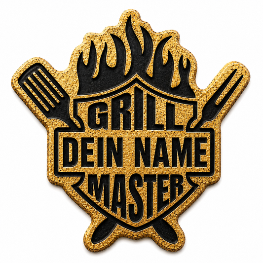 3D Wanddeko Grill personalisiert