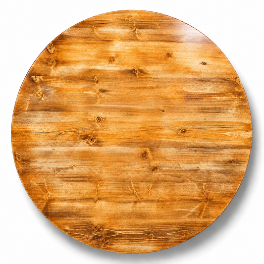 Holztischplatte 80cm - DIY Stehtisch Set - RUSTIKAL